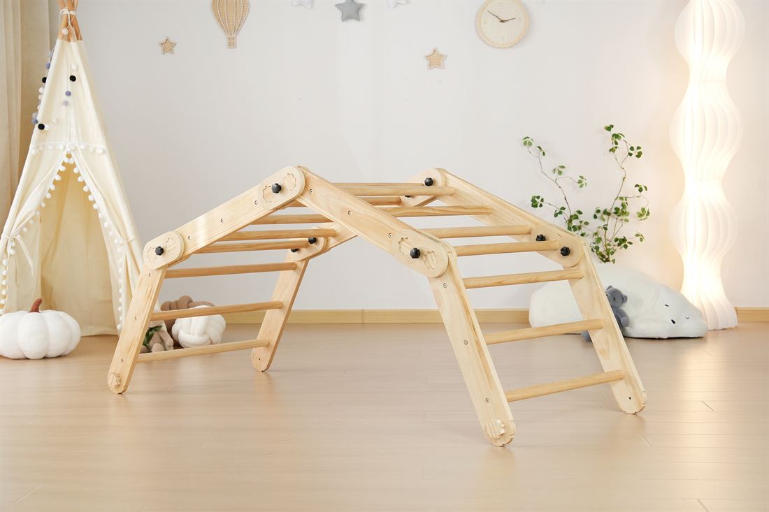 Weit geöffnet als niedrige Brücke